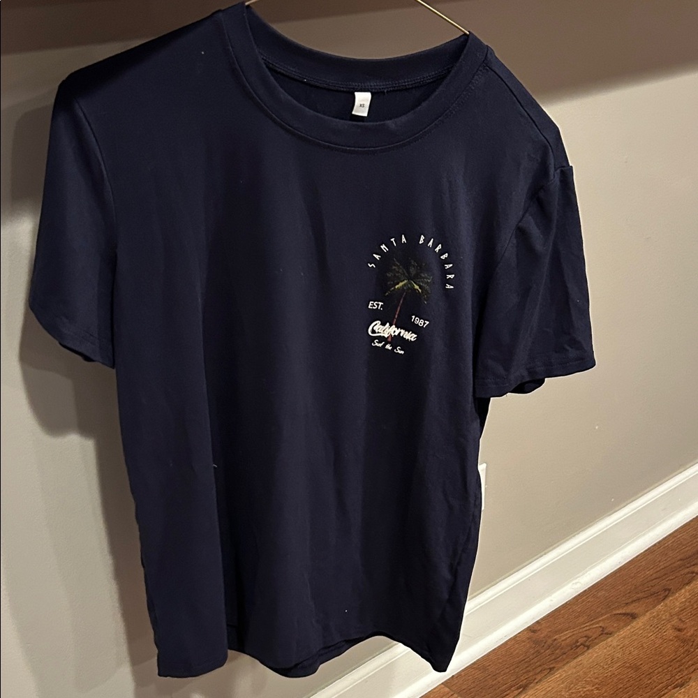 Navy Blue Graphic T-Shirt